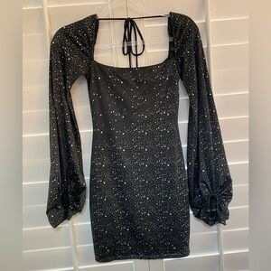 Lucy in the Sky black sparkling dress size XSmall Excellent Condition!
